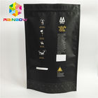 Túi đựng thực phẩm bằng nhựa Bao bì Matt Black Surface Coffee Bag Ziplock FDA Marked