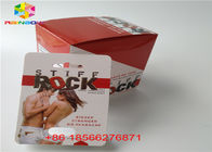 Thẻ đóng gói thuốc quan hệ tình dục và hộp trưng bày 3D Stiff Rox thuốc vỉ giấy / hộp đóng gói viên nang có lỗ kép