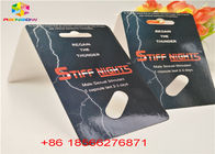 Thẻ đóng gói thuốc quan hệ tình dục và hộp trưng bày 3D Stiff Rox thuốc vỉ giấy / hộp đóng gói viên nang có lỗ kép