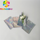 Clear Front Foil Bag Bao bì Hologram tùy chỉnh Rainbow Rainbow Mùi Proof Mylar Bag