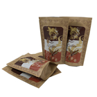 Nhà máy nông nghiệp có sẵn Bao bì giấy Kraft Túi thực phẩm Đứng lên Bauug cho đậu coffe / ngũ cốc bột yến mạch