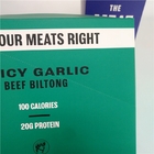 Hộp giấy bìa cứng thịt bò khô in tùy chỉnh Hộp giấy Kraft cho hộp trưng bày thanh năng lượng ăn nhẹ