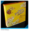 Hộp bao bì giấy màu vàng hấp dẫn Logo tùy chỉnh cho bao bì Pizza