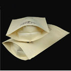 Coffee Bean Túi giấy tùy chỉnh Nâu Kraft Với ​​Cửa sổ và Túi giấy thủ công