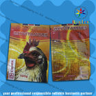Túi đựng thức ăn cho thú cưng in màu với miếng vải bên hông cho chó / mèo / gia súc / gà
