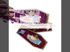 Túi Mylar Ziplock 3.5g 7g 14g có thể ăn được, chống trẻ em, lá nhôm cho bánh quy, kẹo dẻo