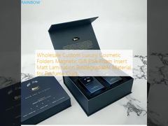 Hộp mỹ phẩm cao cấp tùy chỉnh bán buôn Gấp từ tính Quà tặng EVA Foam Chèn Cán mờ Vật liệu phân hủy sinh học cho Nước hoa Thủ công