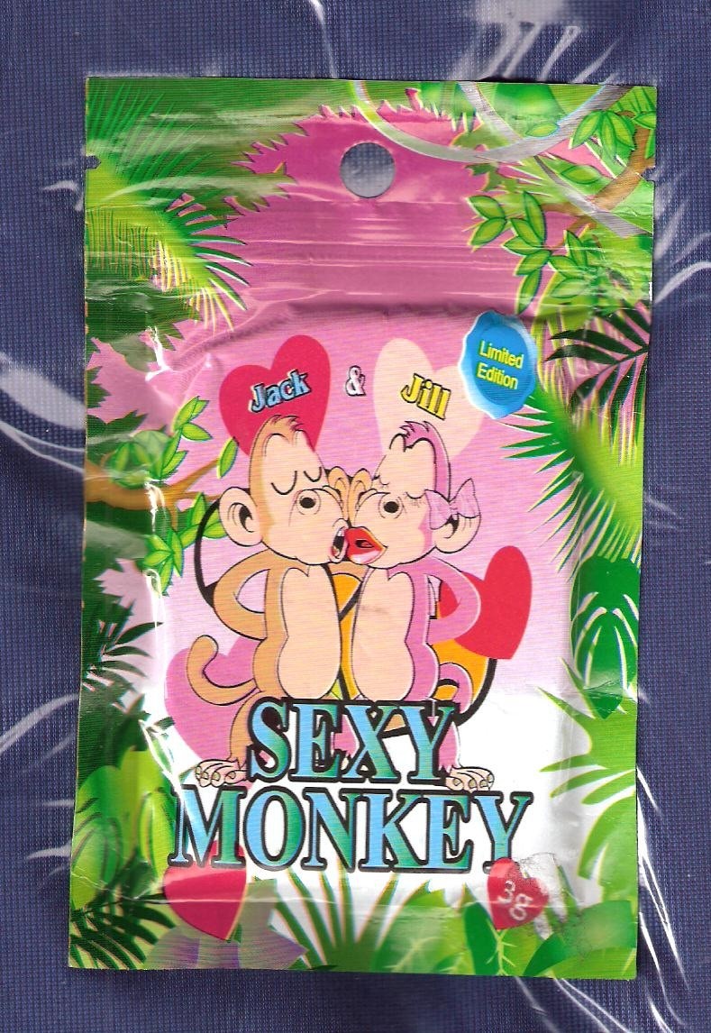 Zipper Round Hole Mini Ziplock Túi 3g Sexy Monkey Nhiều lớp