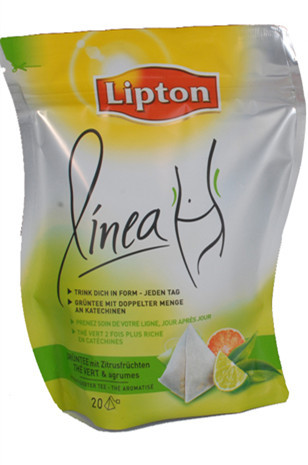 Graceful cong Lipton PET / VMPET / PE Túi đóng gói trà đứng lên