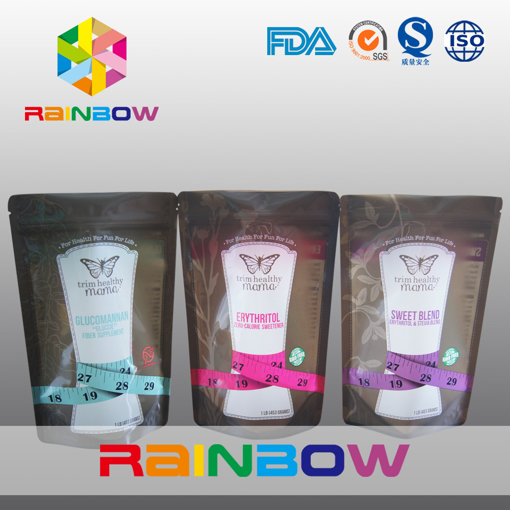 Stand Up Zipper Snack Túi / Bao bì thực phẩm bằng nhựa cho chất ngọt