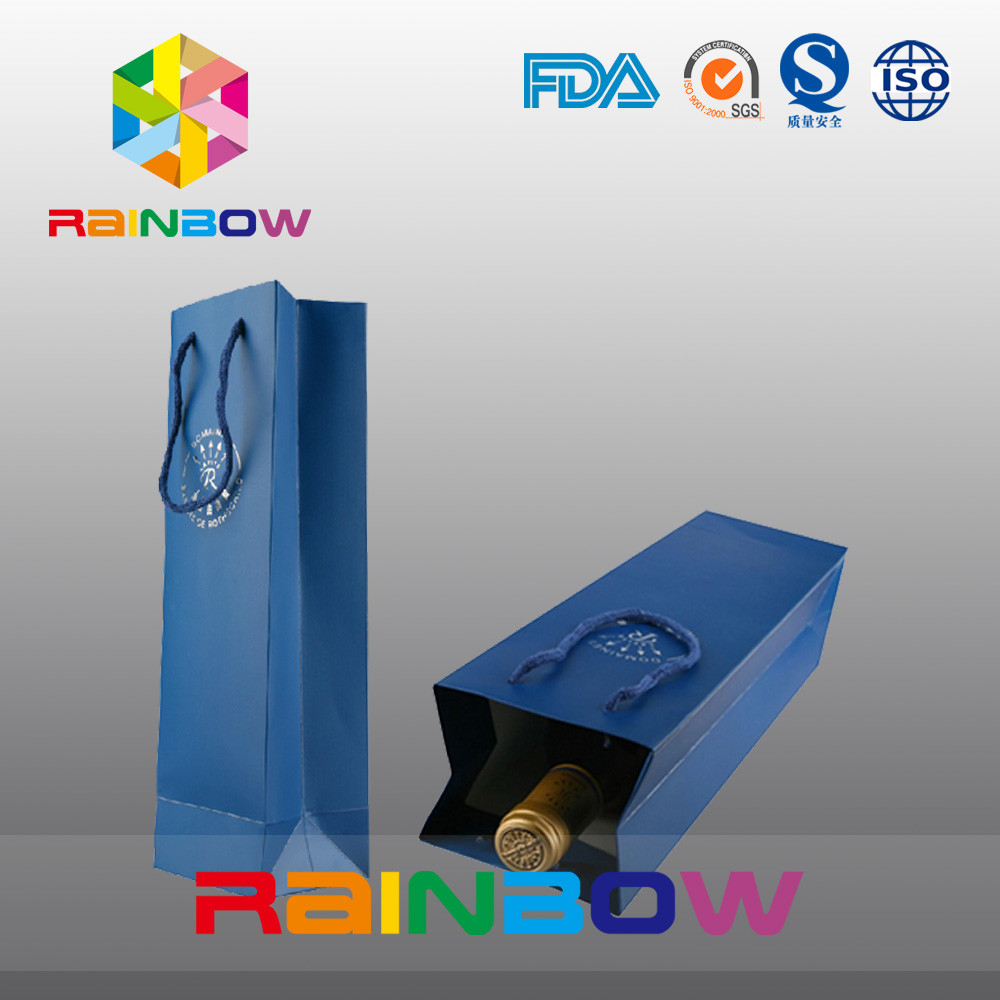 Chai rượu vang Túi giấy tùy chỉnh / Túi giấy kraft in tùy chỉnh có in logo