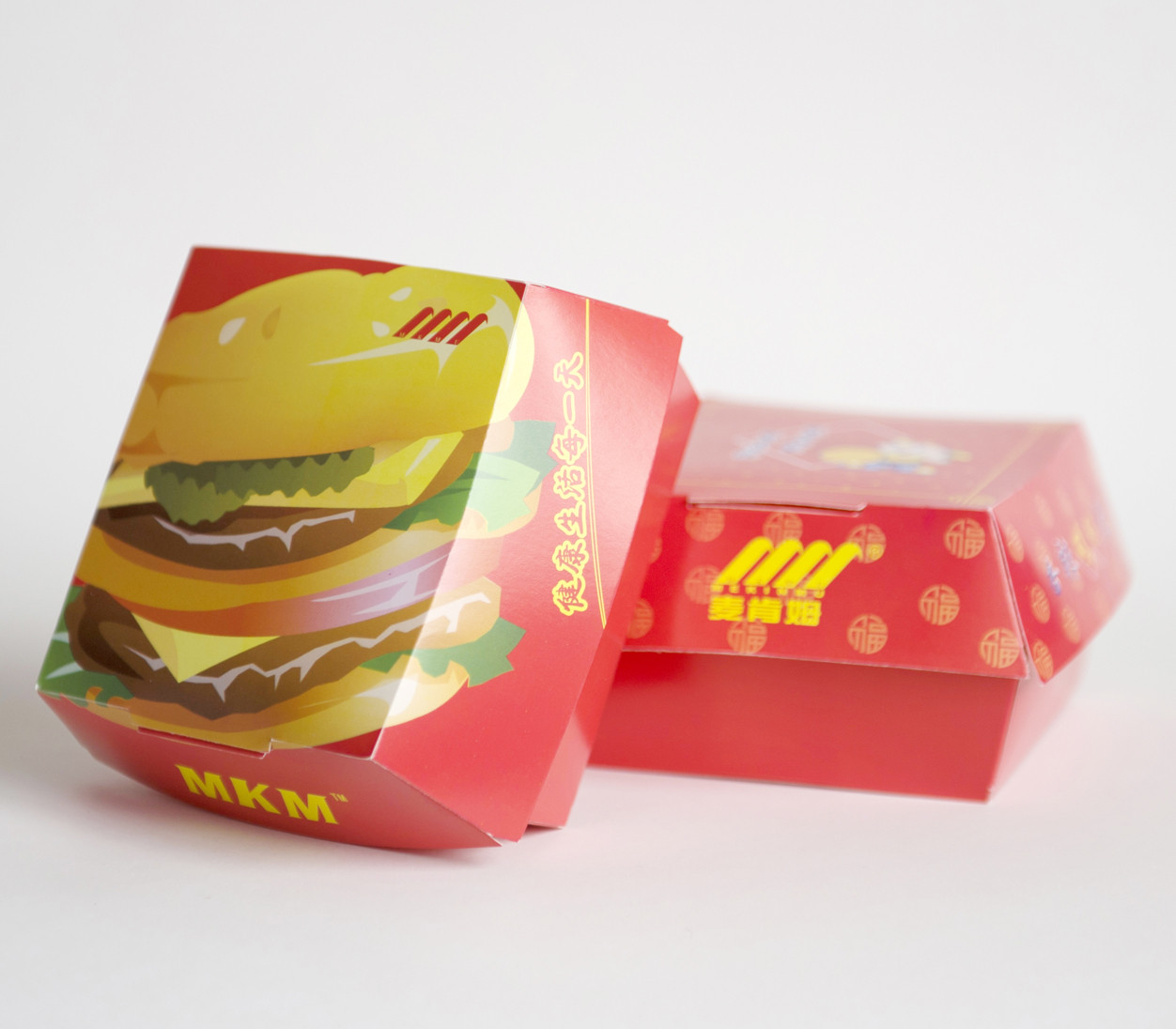 Hộp đựng giấy Hamburger phân hủy sinh học lớn
