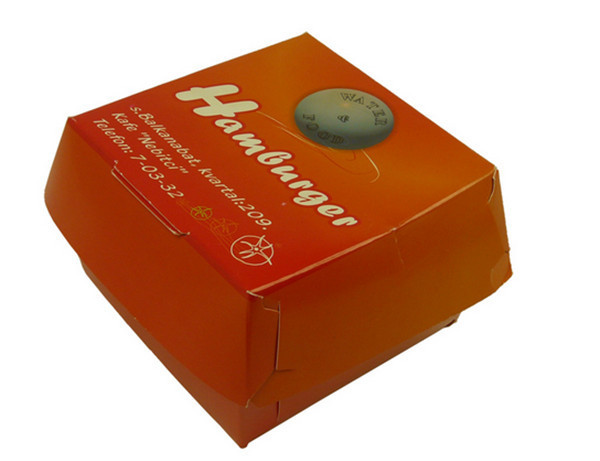 Bao bì hộp giấy Thiết kế in tùy chỉnh cho nhà hàng thức ăn nhanh