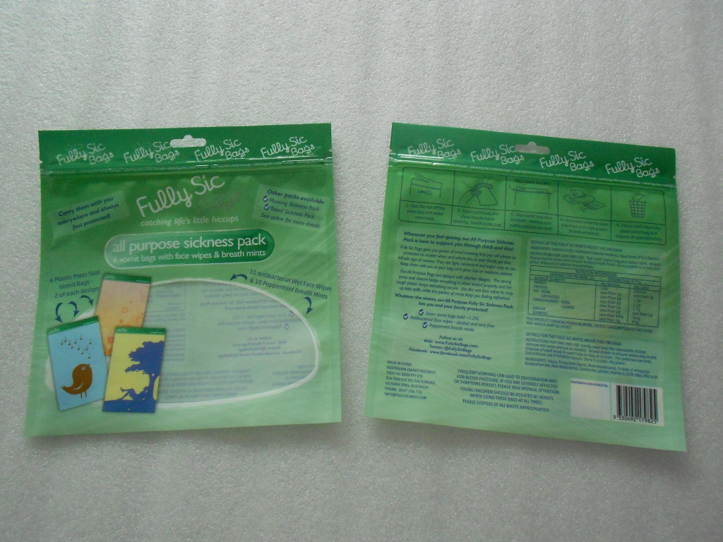 Cửa sổ đầy màu sắc Opaque Grip Seal Bag, Slider Bag Grip Seal Bag Idpe / Portion Bag