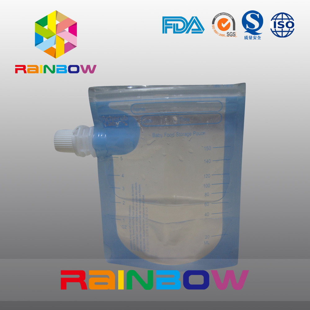 Túi đeo chéo bên cho nước / đồ uống, Doypack có khóa kéo