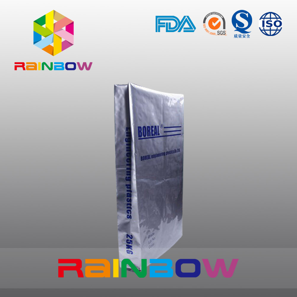 25kgs đáy túi nhôm Gusset cho bao bì bột protein