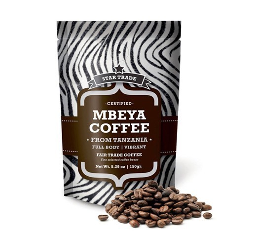 Túi đựng cà phê bằng nhôm Matt Matt có khóa kéo, túi cà phê nâu