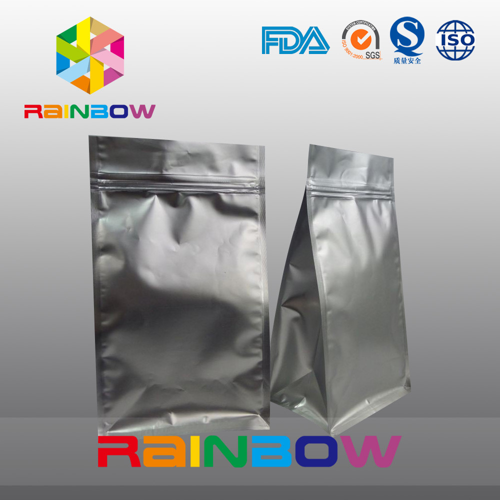 Matt đen 8 mặt con dấu đóng gói cà phê dưới đáy túi ziplock