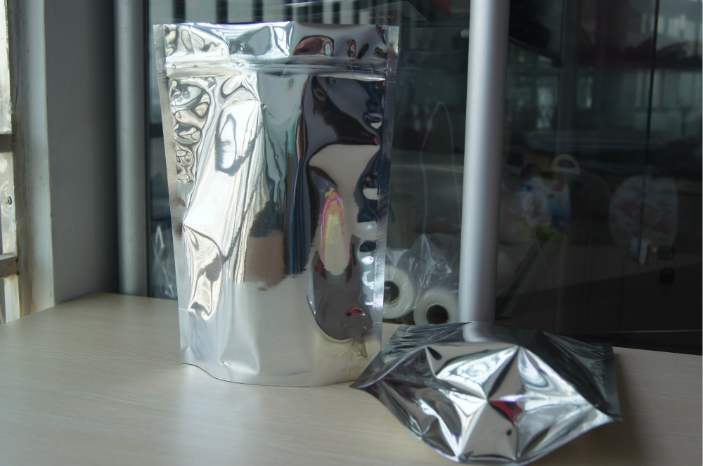 Túi Ziplock nhôm trơn tùy chỉnh / Bao bì đứng lên