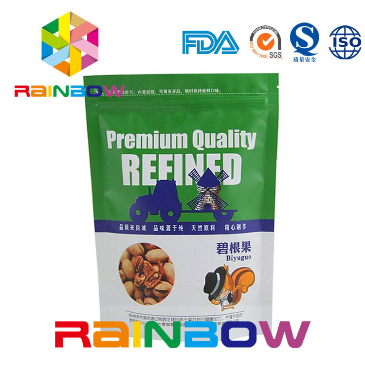 Tùy chỉnh in Doy Pack Nuts Túi Bao bì Zipper và nước mắt