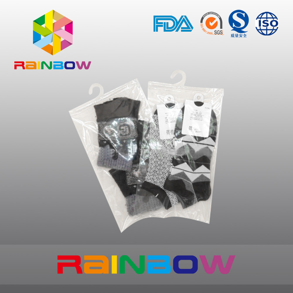 Túi sữa trắng trong suốt Bao bì Túi treo móc có khóa kéo