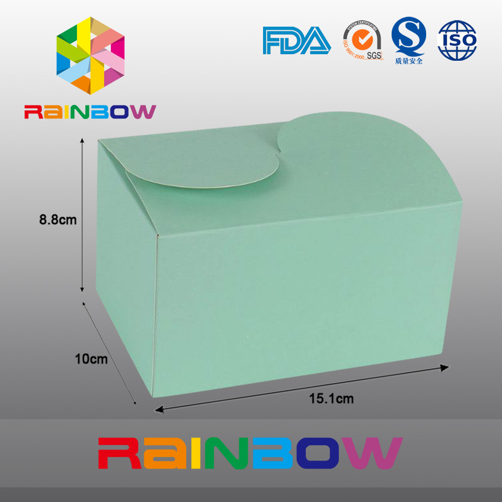 Hộp giấy kraft xanh cho bao bì quà tặng, in ấn tùy chỉnh và kích thước