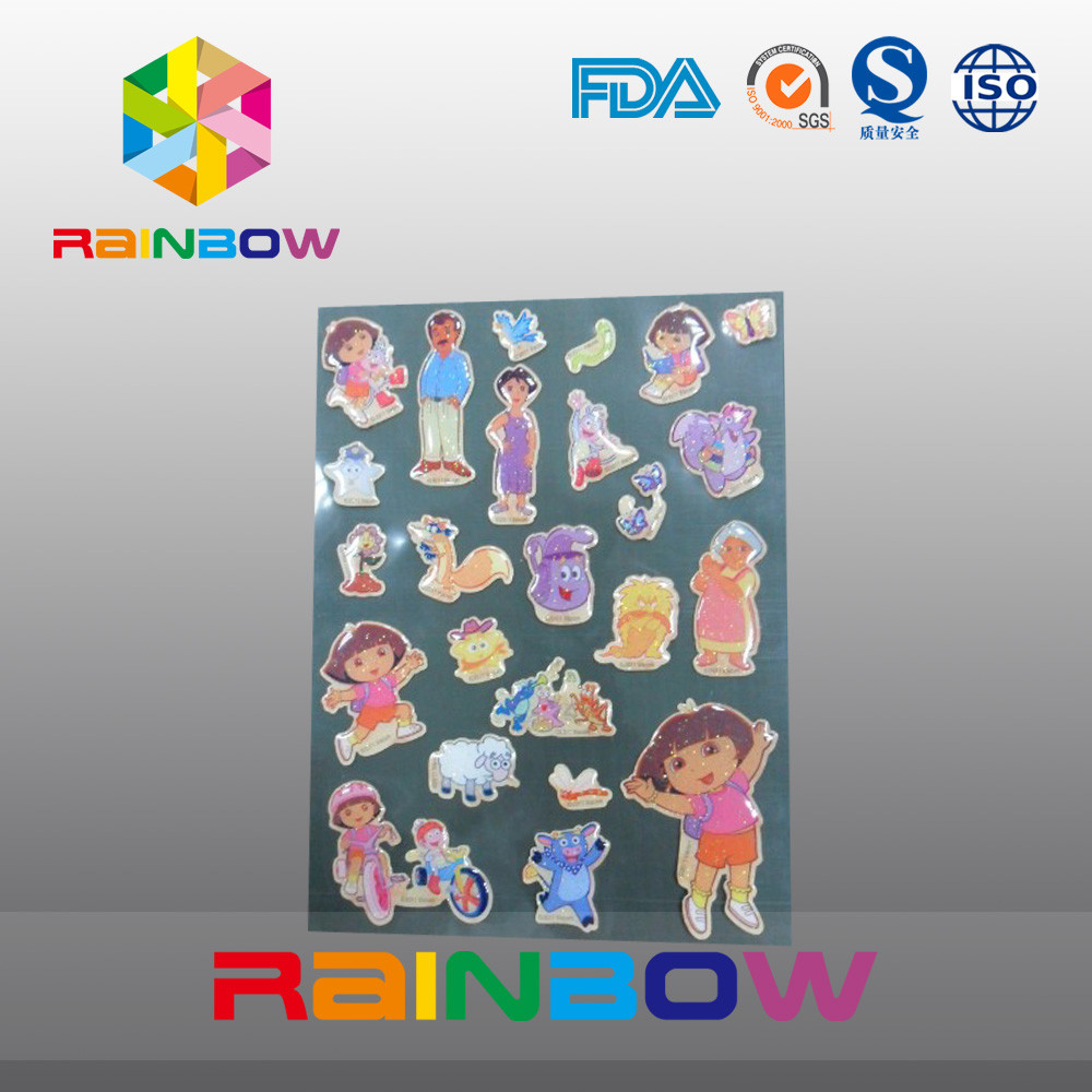 Nhãn đầy màu sắc sống động không thường xuyên có thể tái chế Nhãn giấy Chai / Túi nhựa