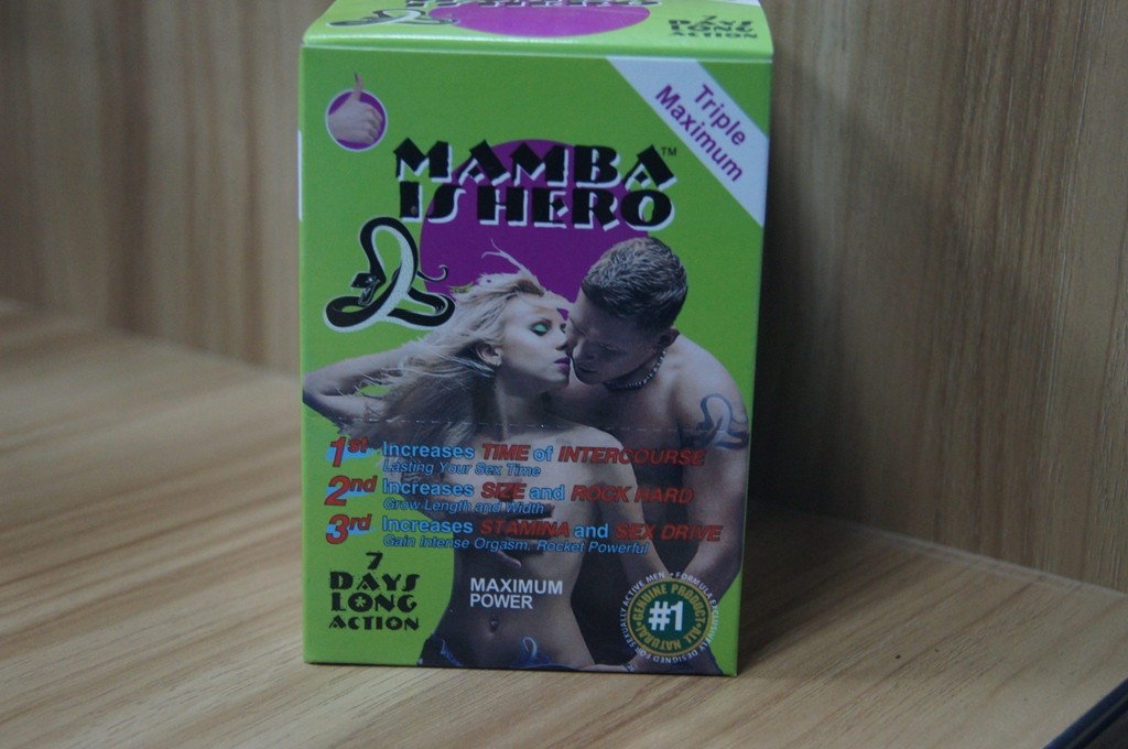Black Mamba Sex Sex Pills Hộp giấy Bao bì / vỉ vỉ có dập nổi