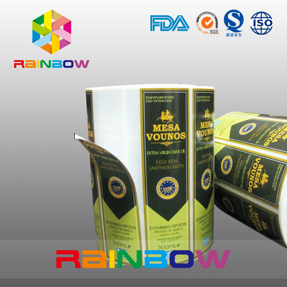 Wine Glass Tự dính Shrink Tay áo Nhãn in