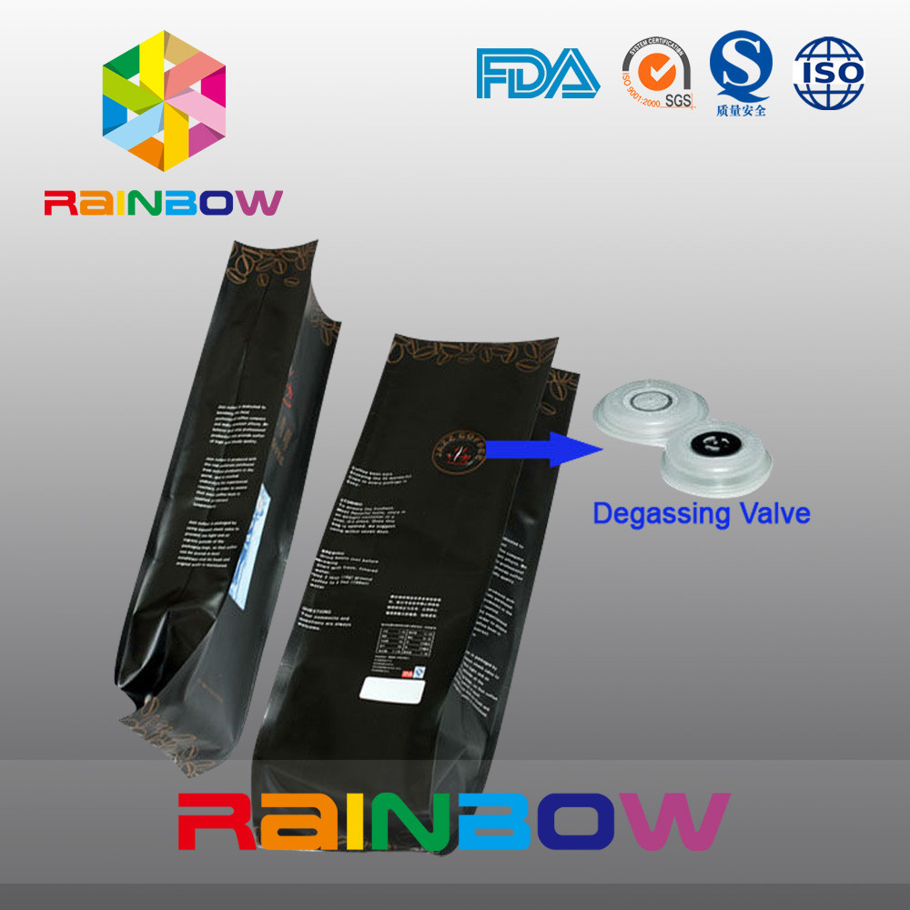 Thiết kế tùy chỉnh Nhôm Lá Cà phê Túi / Gusset Túi cà phê 5lb có van