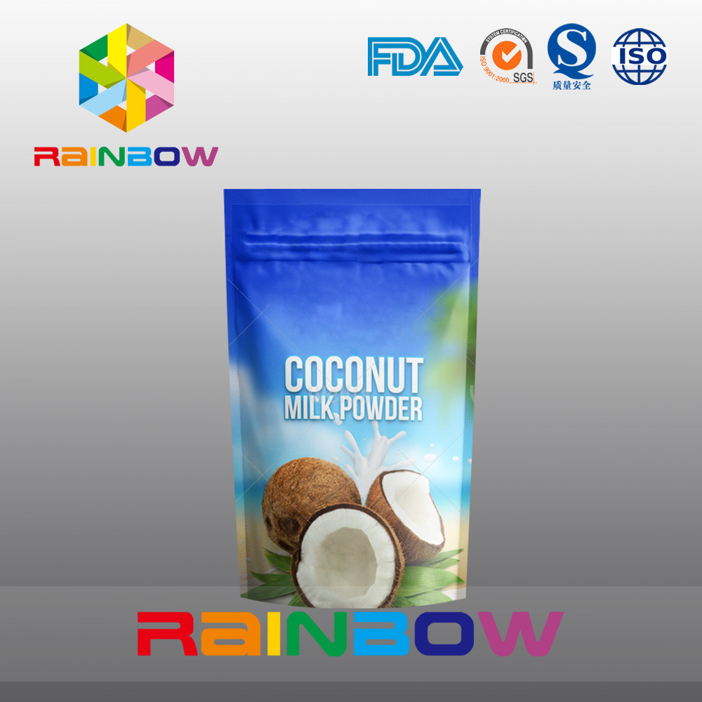 Bột Collagen / Sữa dê nguyên chất Bột nhôm Lá Bao bì có khóa kéo