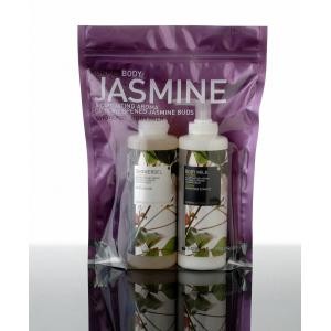 Mặt trước trong suốt Hiển thị túi nhựa bao bì mỹ phẩm với Zipper