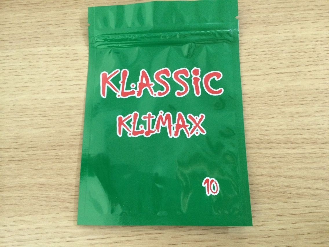 Tái chế nhiều lớp nhôm lá bao bì Thảo dược - Túi Mylar Ziplock hương