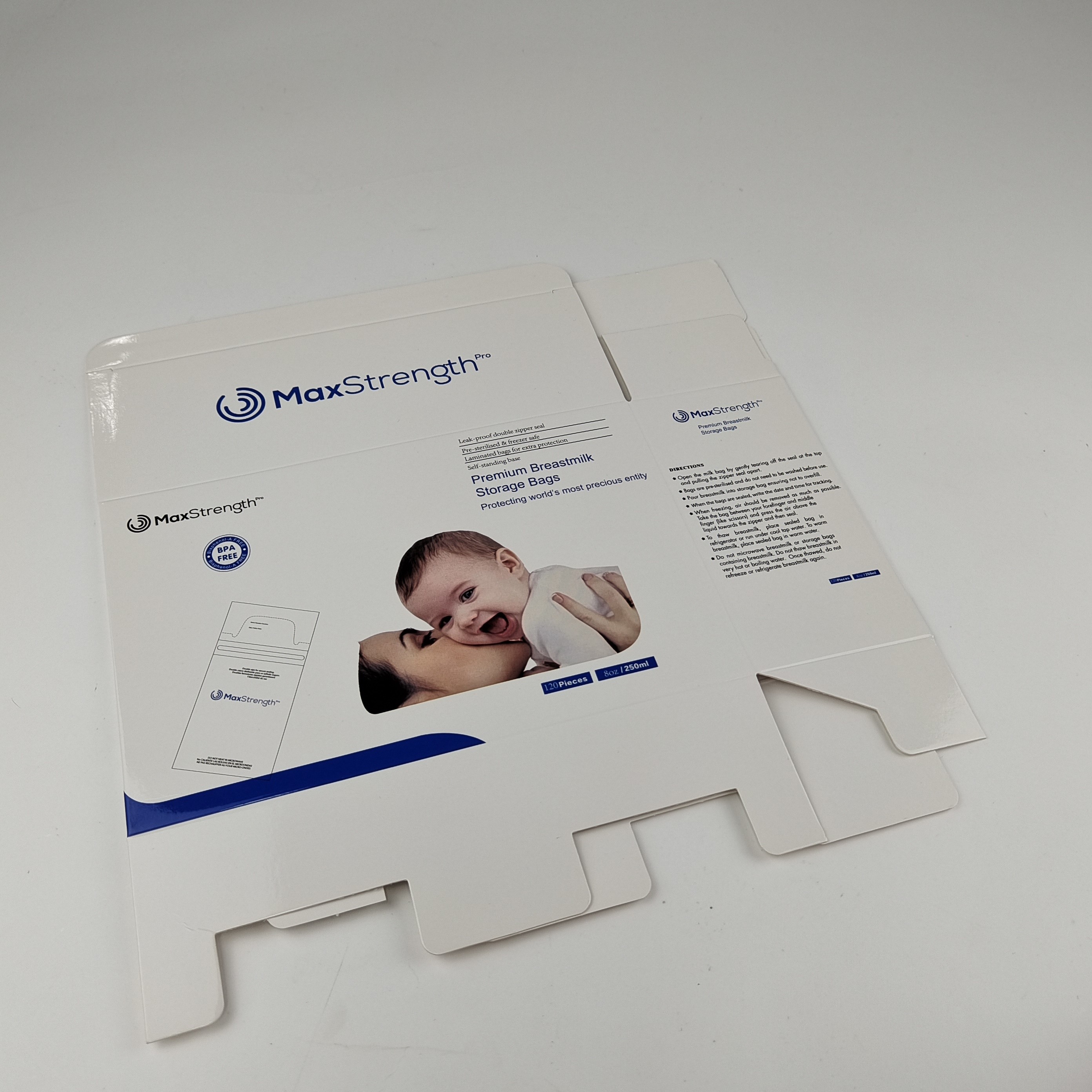 Hộp bảo quản bằng giấy bìa 400g Hộp đựng sữa hình chữ nhật tùy chỉnh