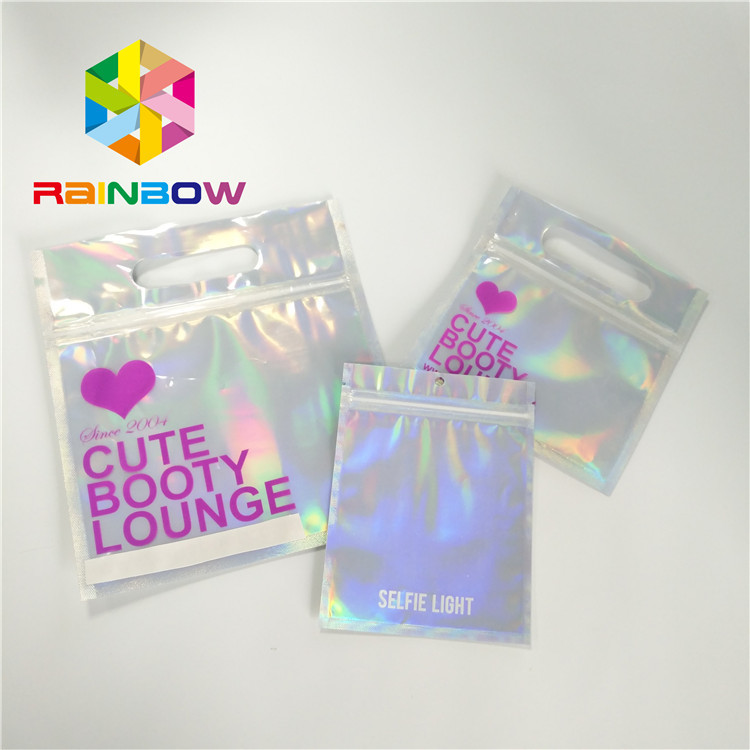 Túi bao bì bikini bằng nhựa không thấm nước Soft Touch Đồ bơi tái chế Túi khóa zip