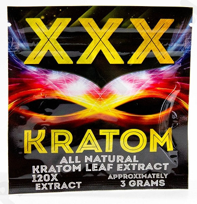 3g Xxx Kratom Powder Ziplock Bag / Kratom Herbal Incense Bag