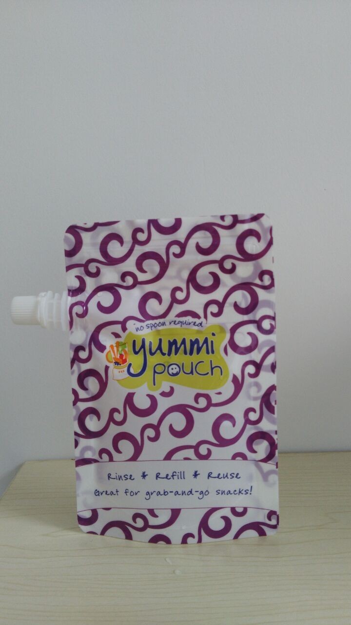 Túi đựng thức ăn trẻ em miễn phí 5oz BPA tùy chỉnh với Ziplock