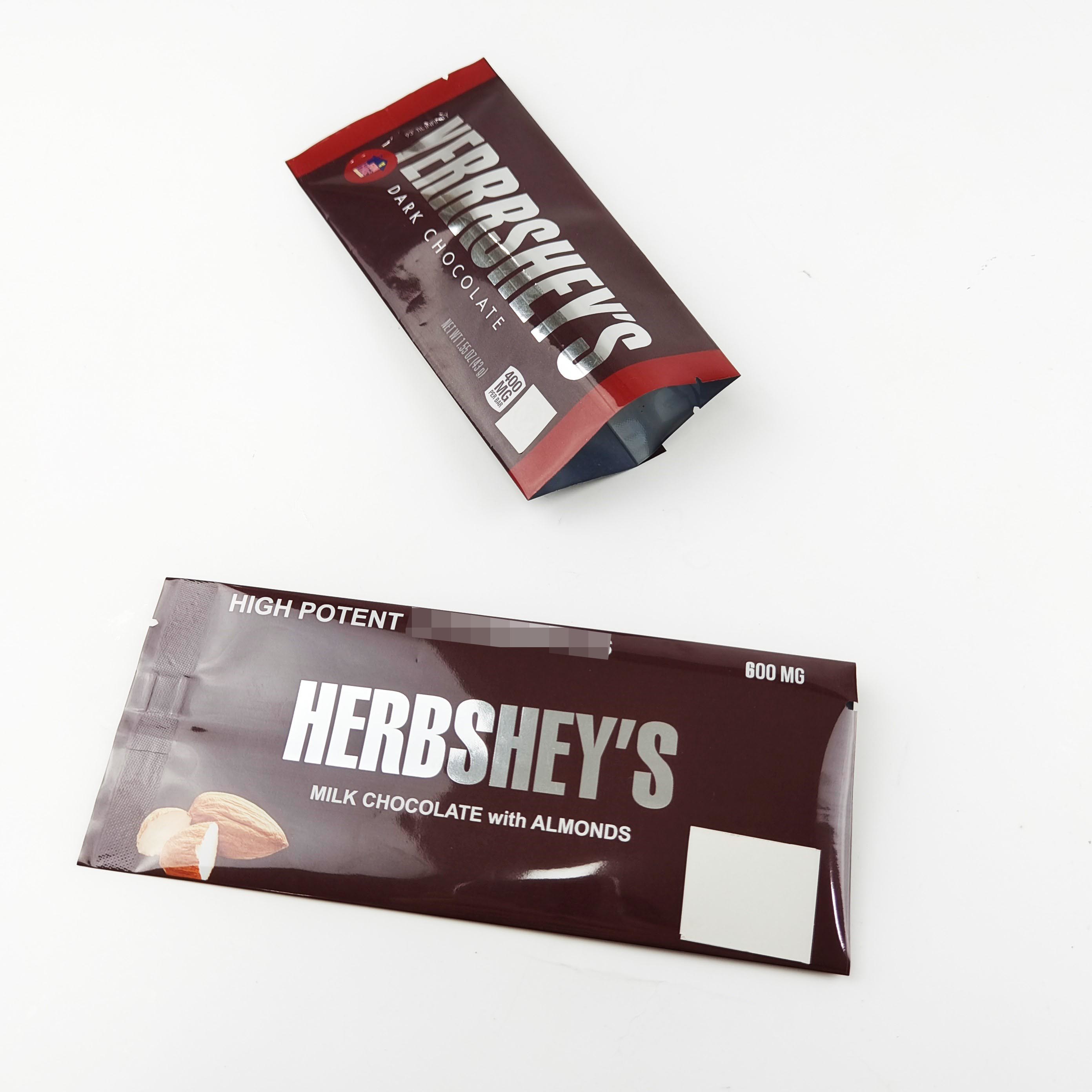 Túi bao bì sô cô la 600mg Biểu trưng tùy chỉnh Túi giấy bạc Gói sô cô la đóng gói