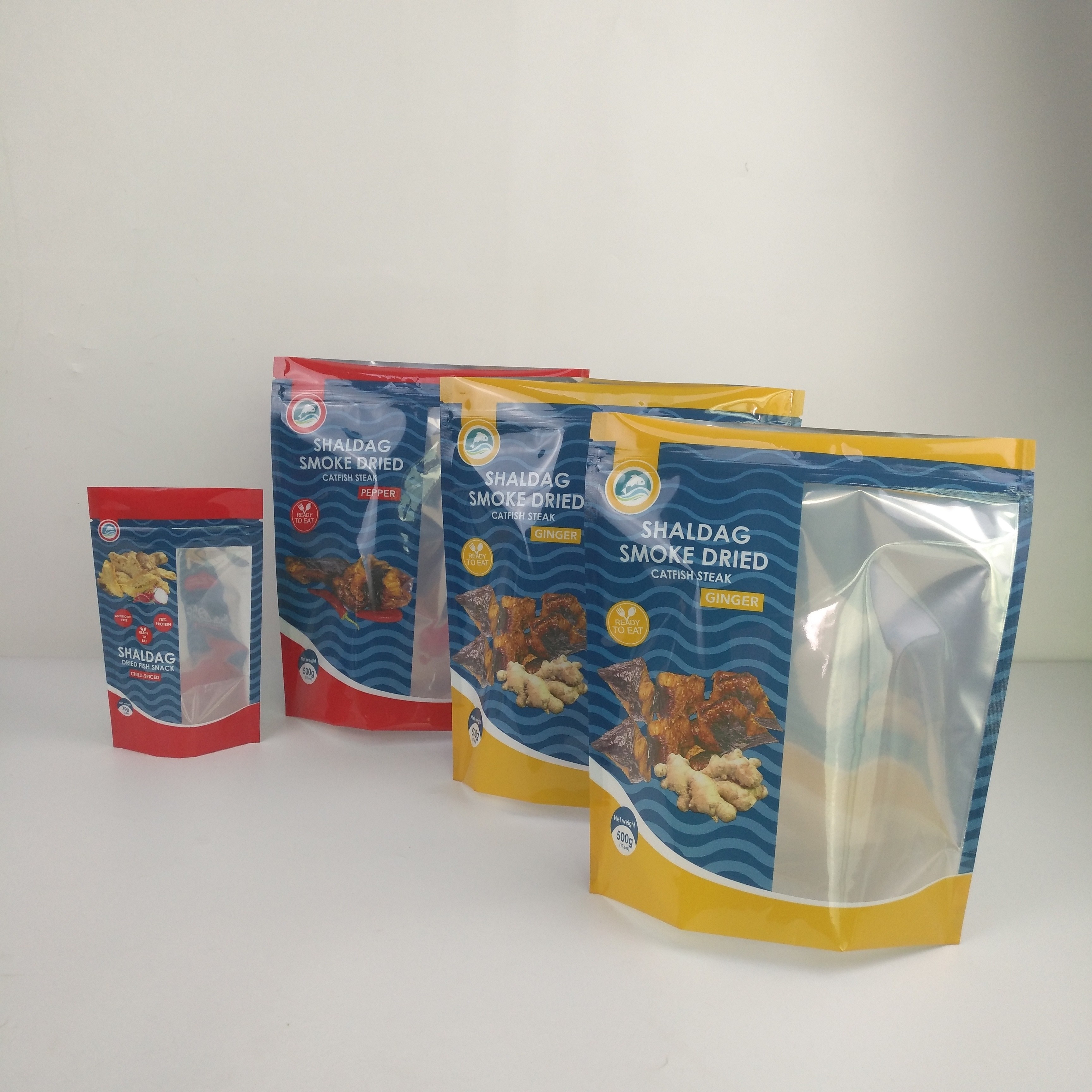 Đứng lên Foil Ziplock Mylar Bảo quản Thực phẩm Túi chống ẩm Chống mùi Chống ẩm cho Đồ ăn nhẹ