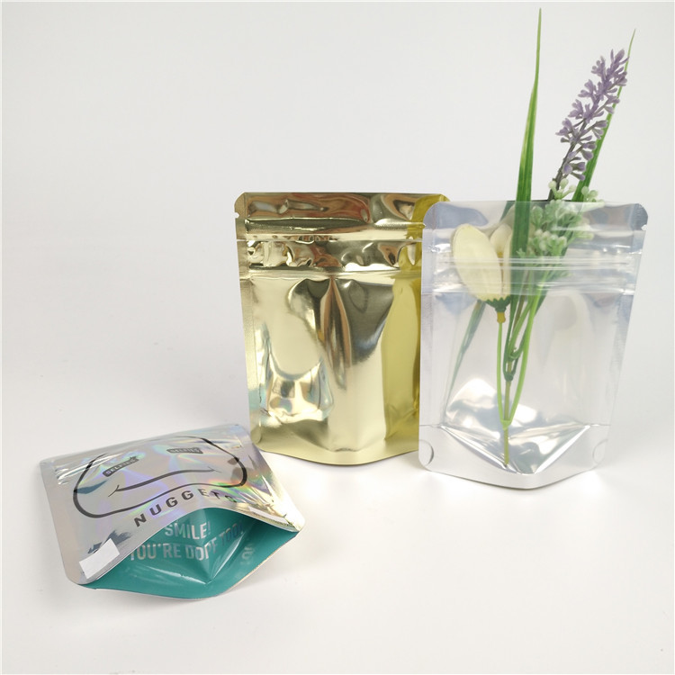 Túi Mylar In tùy chỉnh trong suốt Túi chống mùi 3.5g Túi giấy Ziplock có thể ăn được
