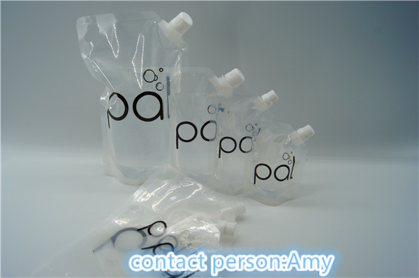 Dây kéo đôi có thể phân hủy sinh học 200ml Túi Spout Bao bì PET / NY / PE