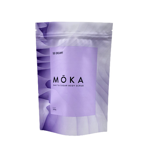 Logo tùy chỉnh được in Đứng lên Túi Ziplock Muối biển / Xà phòng lỏng / Bao bì tẩy tế bào chết cơ thể