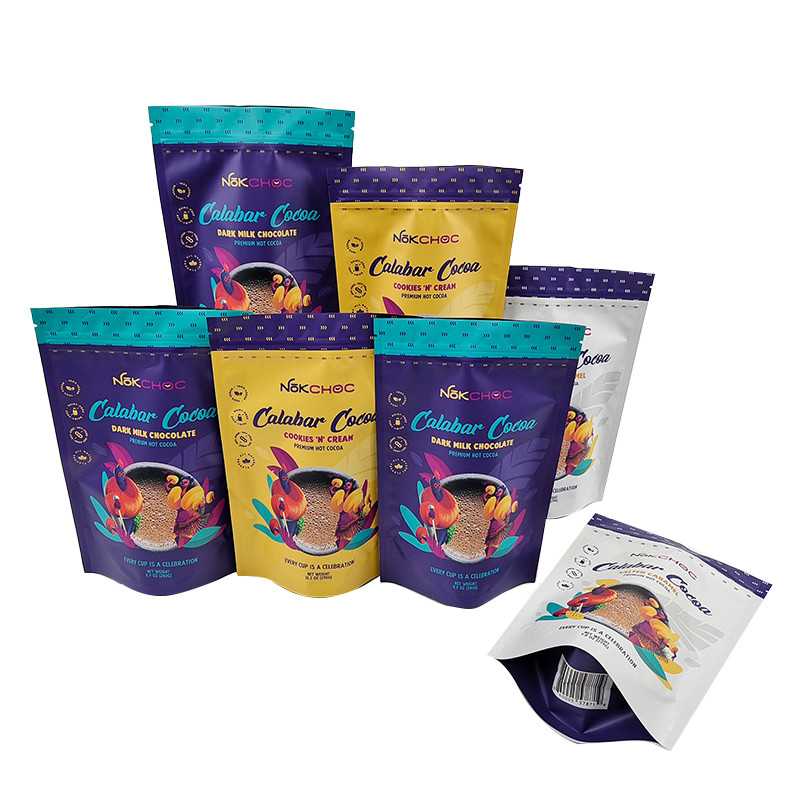 Bao bì ăn được tùy chỉnh Túi đứng lên với dây kéo có mùi bằng chứng