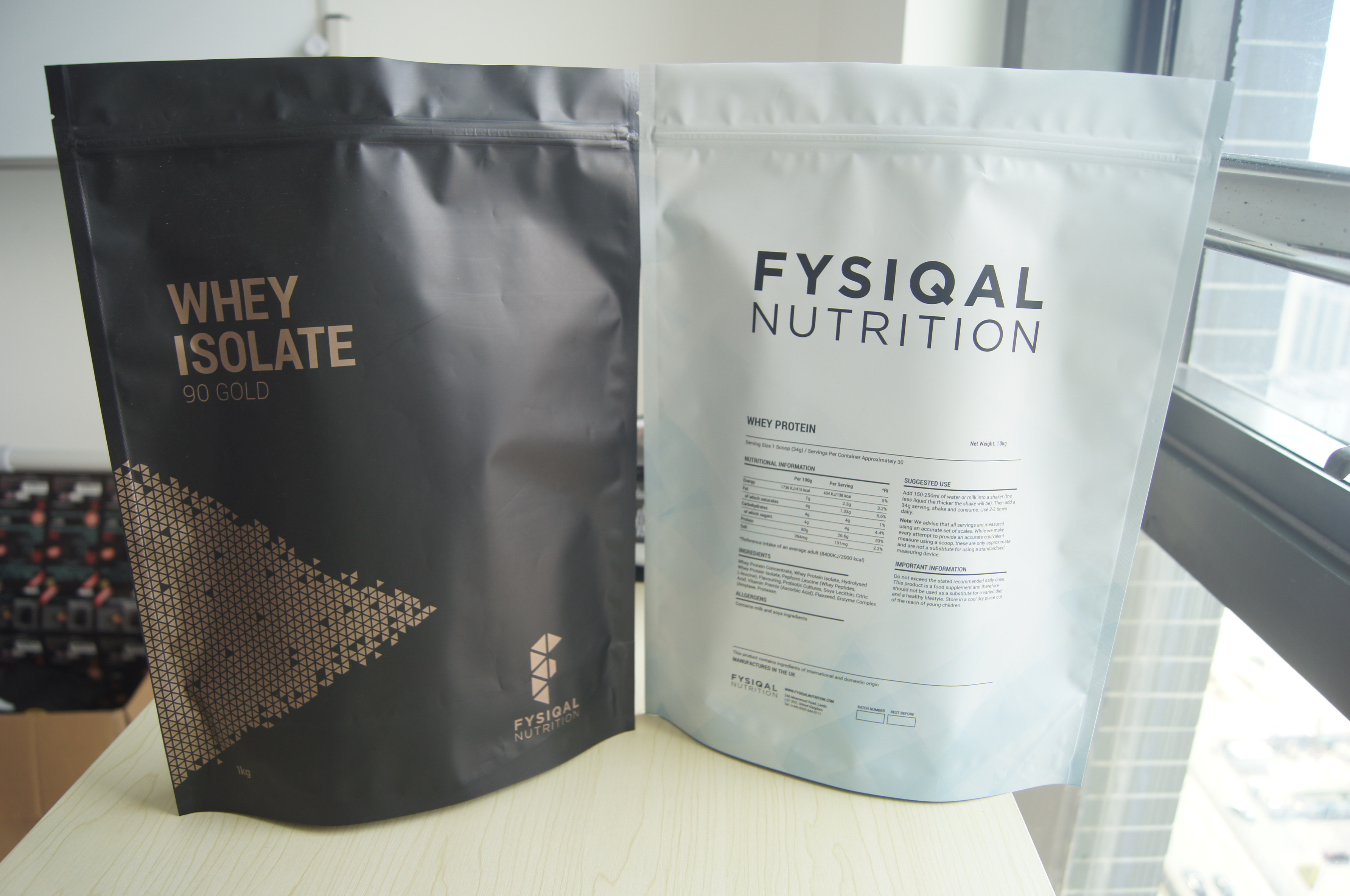 Đứng lên Lá nhôm Bột Whey Protein cho 480g