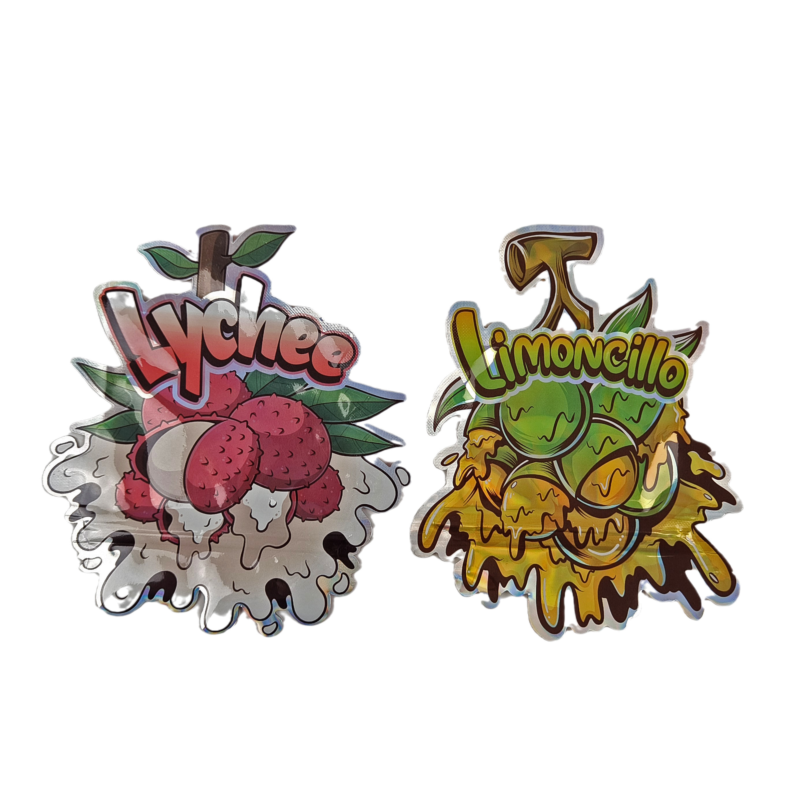 3,5g 7g Candy Cookie Hình dạng đặc biệt tùy chỉnh không thường xuyên Bao bì có mùi Mylar Die Cut Túi