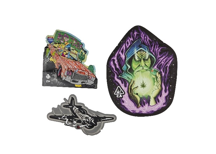 Túi nhựa mềm cảm ứng 3,5g Mylar Zip Lock Túi in kỹ thuật số có hình dạng đặc biệt