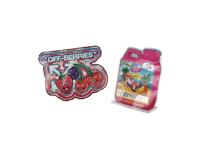 Túi khóa Zip chống trẻ em có hình dạng đặc biệt Có thể khóa lại 3,5g - 28g Túi chống mùi