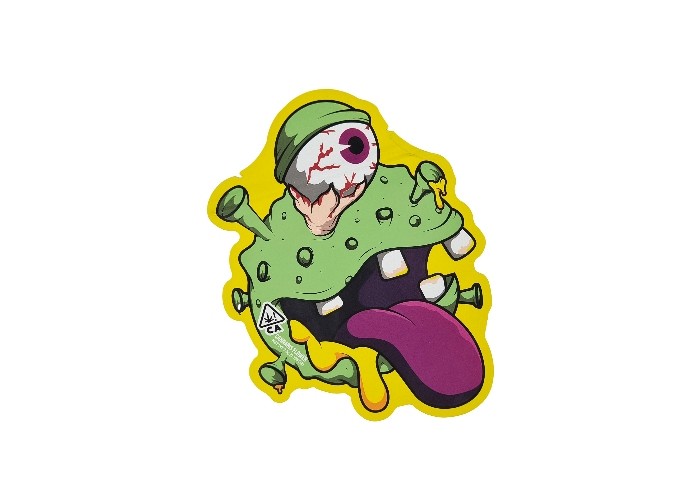 Soft Touch Smell Proof 3,5g Die Cut Mylar Túi Hình ba chiều Bao bì ăn được