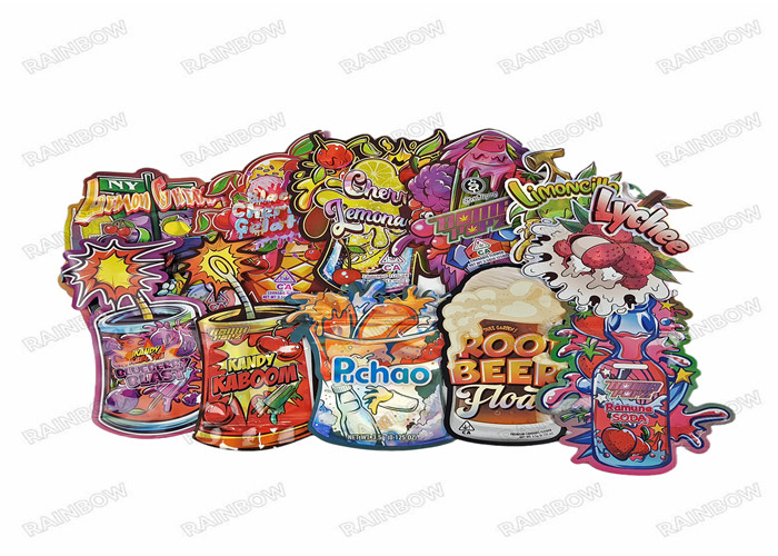 3.5g in kỹ thuật số ăn được đóng gói thực phẩm túi đứng lên Ziplock túi nhựa chống mùi