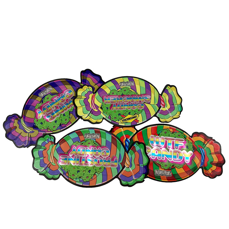 In logo tùy chỉnh 1/8 OZ Thẻ chống trẻ em Mylar túi 3.5g ăn được bánh quy có thể đóng lại kẹo Mylar túi ra